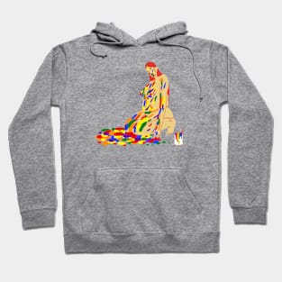 Rainbow paint Hoodie